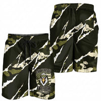 USA 250th Anniversary Shorts for Men Eagle Camouflage Zipper Stylized