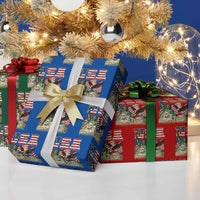 USA Legacy of Freedom Wrapping Paper Roll Patriotic Statue of Liberty Bald Eagle Mount Rushmore Graphic - Wonder Print Shop