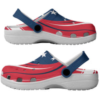 USA Patriotic Clogs Shoes Heritage Palette Flag-Inspired - Wonder Print Shop