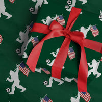 USA Soccer Bigfoot American Flag Fan Wrapping Paper Roll