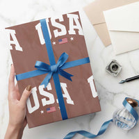 USA Wrapping Paper Roll American Flag Patriotic 4th of July - Wonder Print Shop