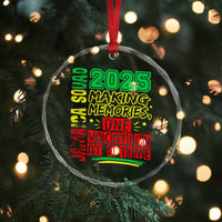 Vacation Jamaica 2025 Crystal Glass Ornament Matching Family Jamaica Squad - Wonder Print Shop