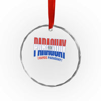 Vamos Paraguay Long Live Soccer Cheer Crystal Glass Ornament Patriotic Paraguaya Futbol Football Fans Pride