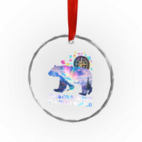 VBS 2025 Adventure Bear Crystal Glass Ornament Trusting Jesus In A Wild World Northen Lights TS02