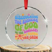 VBS 2025 Crystal Glass Ornament Discovering The Bigness Of God In The Smallest Of Things Retro Groovy TS02