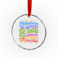 VBS 2025 Crystal Glass Ornament Discovering The Bigness Of God In The Smallest Of Things Retro Groovy TS02