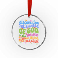 VBS 2025 Crystal Glass Ornament Discovering The Bigness Of God In The Smallest Of Things Retro Groovy - Wonder Print Shop