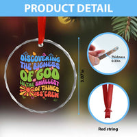 VBS 2025 Crystal Glass Ornament Discovering The Bigness Of God In The Smallest Of Things Retro Groovy TS02