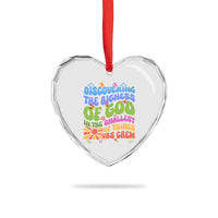 VBS 2025 Heart Crystal Glass Ornament Discovering The Bigness Of God In The Smallest Of Things Retro Groovy - Wonder Print Shop