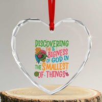 VBS 2025 Insects Adventure Heart Crystal Glass Ornament Discovering the Bigness of God in the Smallest of Things - Wonder Print Shop
