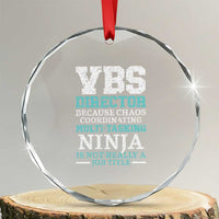 VBS Director Crystal Glass Ornament Vacation Bible School Christian Teacher TS02