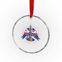 VE Day 80th Anniversary Crystal Glass Ornament WWII Remembrance 2025 Celebrations London TS02