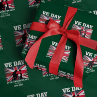 VE Day 80th Anniversary Wrapping Paper Roll Victory in Europe Union Flag WWII Remembrance - Wonder Print Shop