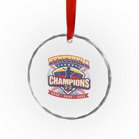 Venezuela 2026 Champions Crystal Glass Ornament Baseball Fan Pride