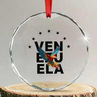 Venezuela Pride Flying Macaw Crystal Glass Ornament Ara Macao Guacamaya Venezuelan Pride Tropical Bird