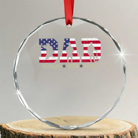 Veteran Dad The Myth Legend Crystal Glass Ornament Cool Father's Day Military Gifts 4th of July