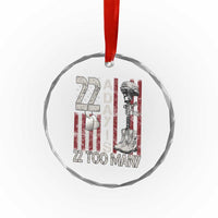 Veteran Suicide Awareness Crystal Glass Ornament 22 A Day Is 22 Too Many TS02