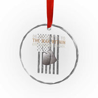 Veteran Suicide Awareness Crystal Glass Ornament Do Not Give In To The War Within Patriotic US Flag - Wonder Print Shop