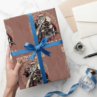 Viking Christmas Wrapping Paper Roll Deck The Halls With Skulls And Bodies Valhalla - Wonder Print Shop