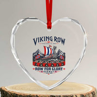 Viking Row Ro Ro Norway Norge Norwegian Flag Heart Crystal Glass Ornament Row For Glory Norway Together As One Retro Football Fans