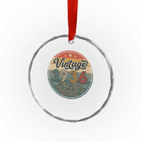 Vintage 1936 90th Birthday Crystal Glass Ornament 90 Year Old Gift Weird Being the Same Age as Old People