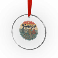 Vintage 1956 70th Birthday Crystal Glass Ornament 70 Year Old Gift Weird Being the Same Age as Old People