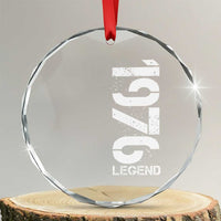 Vintage 1976 Legend Crystal Glass Ornament 50th Birthday Gifts Special Milestone