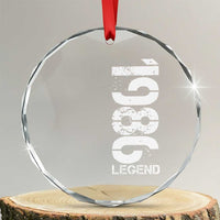 Vintage 1986 Legend Crystal Glass Ornament 40th Birthday Gifts Special Milestone