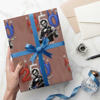 Vintage Abraham Lincoln Abe Lincoln Playing Guitar 250 Years Wrapping Paper Roll 1776 2026 Humor Patriotic