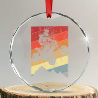 Vintage All-Terrain Vehicles Crystal Glass Ornament Retro 4 Wheeler ATV Riding Quadrider - Wonder Print Shop
