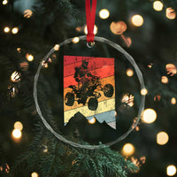 Vintage All-Terrain Vehicles Crystal Glass Ornament Retro 4 Wheeler ATV Riding Quadrider - Wonder Print Shop