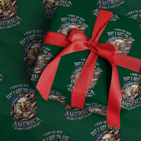 Vintage American Eagle Patriotic Pride Wrapping Paper Roll I May Be Old But I Got To See America Freedom Sarcastic Political Humor