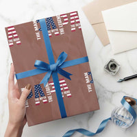 Vintage American Flag Papa The Man The Myth The Legend Wrapping Paper Roll Fathers Day Gift