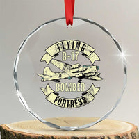 Vintage B-17 Bomber WW2 Aircraft Crystal Glass Ornament Plane Aviation Fighter Airplane Retro Grunge - Wonder Print Shop