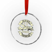 Vintage B-17 Bomber WW2 Aircraft Crystal Glass Ornament Plane Aviation Fighter Airplane Retro Grunge TS02