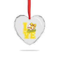 Vintage Banana Coquette Bow Heart Crystal Glass Ornament LOVE Baseball Fan Sport Lover - Wonder Print Shop