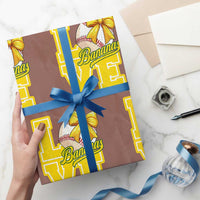 Vintage Banana Coquette Bow Wrapping Paper Roll LOVE Baseball Fan Sport Lover - Wonder Print Shop