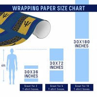 Vintage Barbados Flag Wrapping Paper Roll Distressed Patriotic Caribbean Island Barbadian Pride Heritage Gift