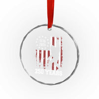 Vintage Bigfoot USA 250th Anniversary Crystal Glass Ornament 250 Years Of Freedom US Flag Independence Day 4th July Patriotic