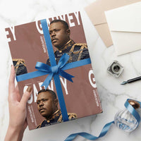 Vintage Black History Hero Marcus Garvey Wrapping Paper Roll Black Pride