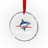 Vintage Cape Verde Shark Cabo Verdean Roots Crystal Glass Ornament