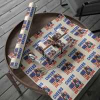 Vintage Cat Uncle Sam Wrapping Paper Roll Cheers To 250 Years