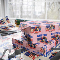 Vintage Cat Uncle Sam Wrapping Paper Roll Cheers To 250 Years