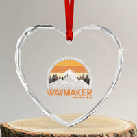 Vintage Christian Heart Crystal Glass Ornament Isaiah 42:16 Waymaker Promise Keeper Miracle Worker - Wonder Print Shop