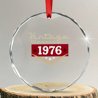 Vintage Classic 1976 Limited Edition Crystal Glass Ornament Luxury Retro Milestone Birthday