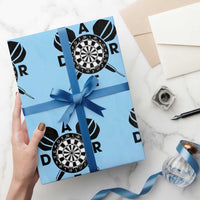 Vintage Dartboard Gift Idea For Dart Lover Wrapping Paper Roll - Wonder Print Shop