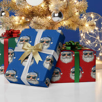 Vintage Detroit Football Christmas Wrapping Paper Roll Funny Retro Santa Lions Fan Xmas - Wonder Print Shop