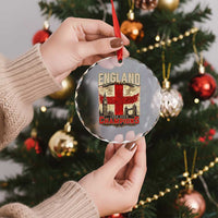 Vintage England Champions Crystal Glass Ornament Proud Football Fan Heritage
