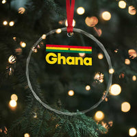 Vintage Ghana Flag Crystal Glass Ornament Proud Ghanaian Heritage African Pride