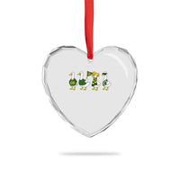 Vintage Green Bay Goose Heart Crystal Glass Ornament Funny Silly Gooses Football - Wonder Print Shop